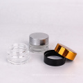 cosmetic packaging 10ml frosted round glass cosmetic mask cream jar with lid